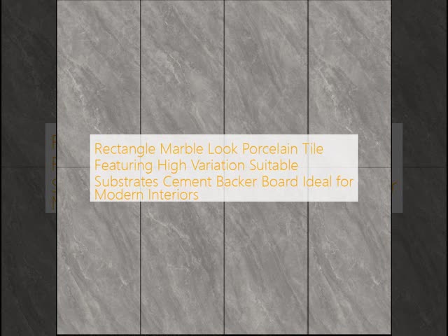 Rectangle Marble Look Porcelain Tile with High Variation in 750x1500MM for Modern Interiors