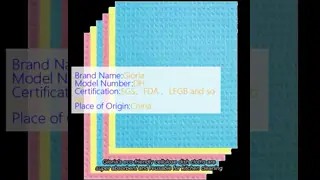 Eco-Friendly Reusable Super Absorbent Cellulose Dish Cloth for Kitchen Cleaning