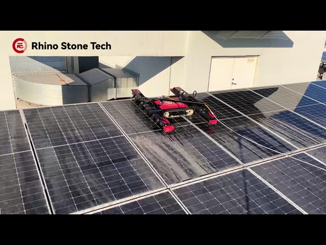 Solar Panel Cleaning Machine PV Stain Removal System Photovoltaic Units Washing Cleaner for Commercial Industrial Solar Farm