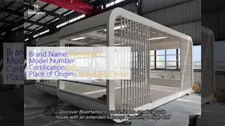 1-2 People Small Capsule House Customizable With Extended Balcony