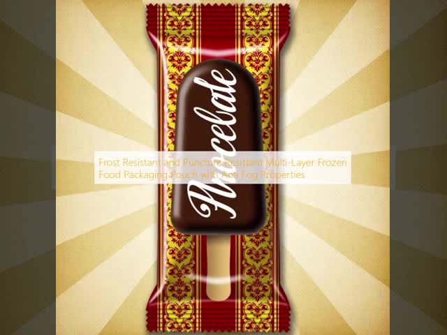 Custom Printing Ice Cream Packaging Bags Multi Layer Anti Fog Easy Open