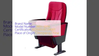 VIP Movable Steel Leg Folding Auditorium Chairs With Hidden Tablet