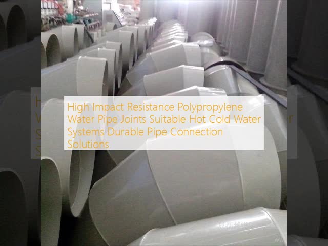 High Impact Resistance Polypropylene Water Pipe Joints Suitable Hot Cold Water Systems Durable Pipe Connection Solutions