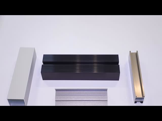Black Anodized Matte Window Aluminium Profile Different Shape Available