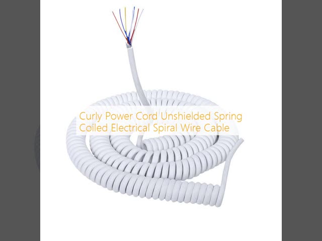 Tinned Copper Spiral Cable 300V Spring Coiled Industrial Control Cable Customizable