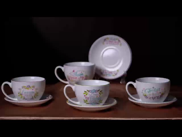 470ml Mothers Day Mug With Decal Fired And Color Rim Cimmemorative For Gift Shoppers