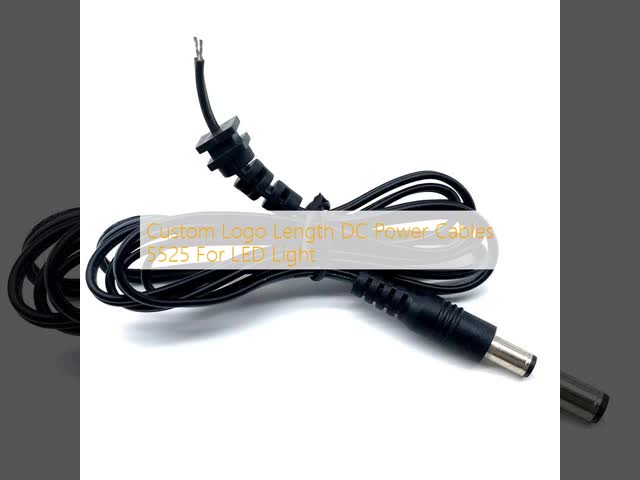 Custom Logo Length DC Power Cables 5525 For LED Light