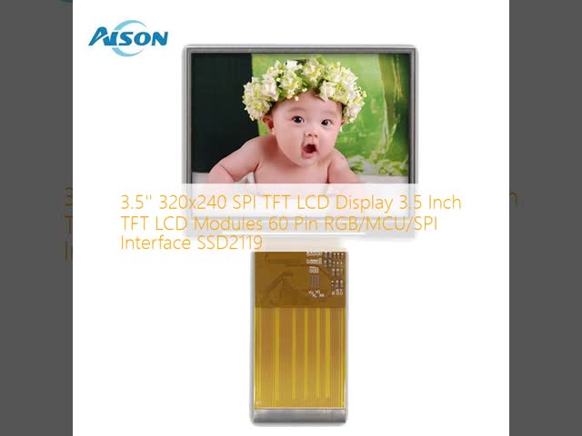 3.5'' 320x240 SPI TFT LCD Display 3.5 Inch TFT LCD Modules 60 Pin RGB/MCU/SPI Interface SSD2119