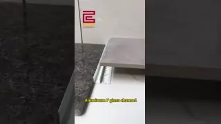 China Satin Black Tile To Wood Floor Transition Strip Laminate Flooring Threshold Strip 4cm supplier