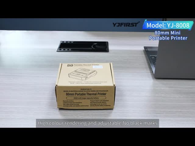 80mm High-Speed Mini Bluetooth Printer Wireless Thermal Receipt Printer for Small Businesses, Android-Supported & Space-Saving Portable Design