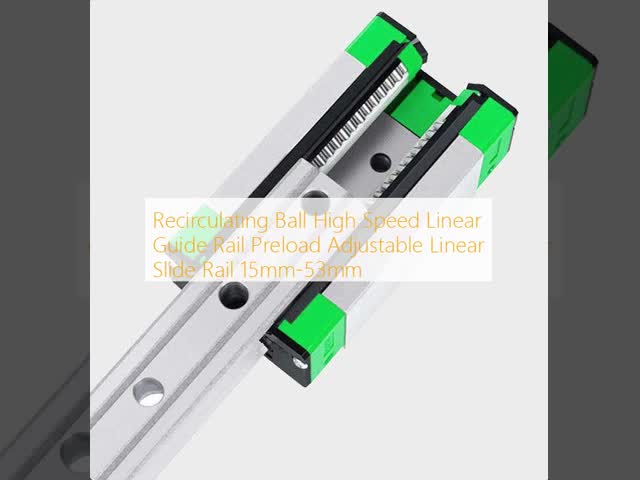 Recirculating Ball High-Speed Linear Guide Rail with Preload Adjustable Linear Slide Rail for Precision Automation