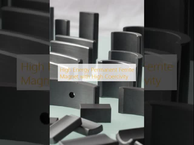 High Energy Permanent Ferrite Magnet with High Coercivity