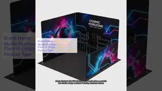 Portable Trade Show Booth Tension Fabric Display For Business Events