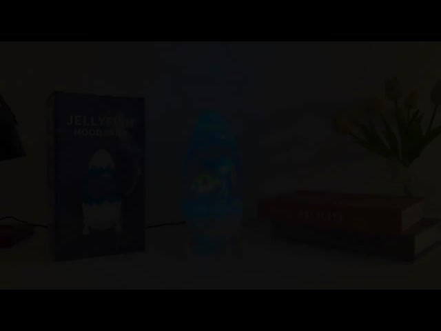Dinosaur Egg Jellyfish Night Light for Kids - USB Powered Color Changing Mood Lamp, Creative Silent Desk Decor & Gift for Boys Girls