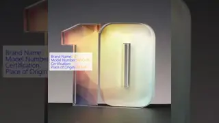 Modern Design Clear Acrylic Number Trophy for Employee Recognition 25 years