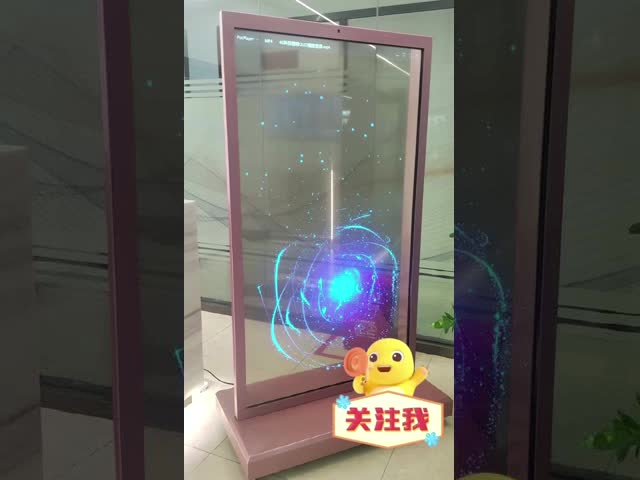 77 inch 4K Self-luminous LG Transparent OLED Monitor Vertical Commercial Intelligent Kiosk Touchscreen Display