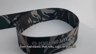 White Silicone Dots Non Slip Elastic Band For Garments Custom Printed