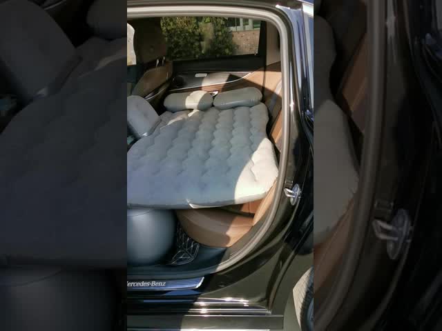 Custom Inflatable Car Seat Cushion: Foldable Travel Car Mattress for Backseat – Comfortable Vehicle Air Mattress with Pillows
