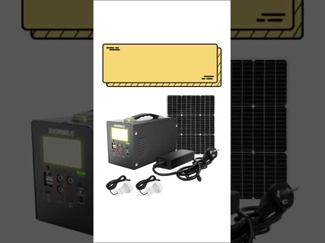 1000W AC Output Solar Powered Generator with Pure Sine Wave Inverter and LiFePO4 Battery for Home and Outdoor Use