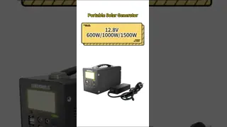 1000W AC Output Solar Powered Generator with Pure Sine Wave Inverter and LiFePO4 Battery for Home and Outdoor Use