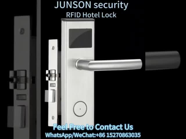 Glod RFID Hotel Locks with key Left Open Or Right Open Door