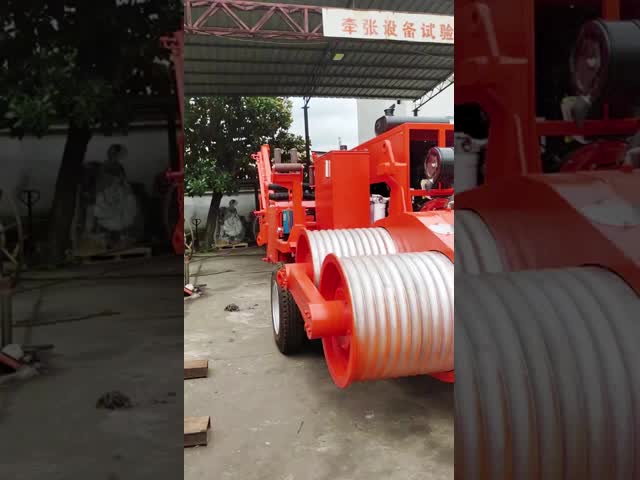 Overhead Line Stringing Equipment 150KN Hydraulic Wheel Puller