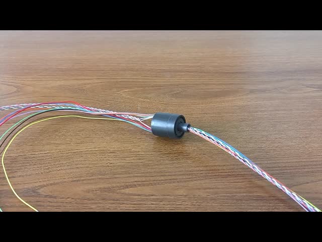 Encoder Signal Capsule Slip Ring with 4-channel 4A Power, Gold-Gold Contact, and 22mm Outer Diameter for Robotic Joints