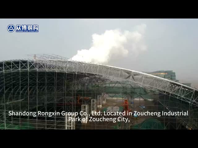 Q355B Steel Structure Building Construction Engineered For Industrial Commercial Residential