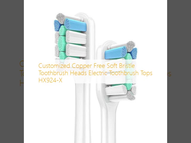Customized Copper Free Soft Bristle Toothbrush Heads Electric Toothbrush Tops HX924-X
