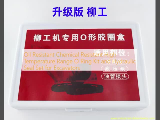 Oil Resistant Chemical Resistant High Temperature Range O Ring Kit and Hydraulic Seal Set for Excavators