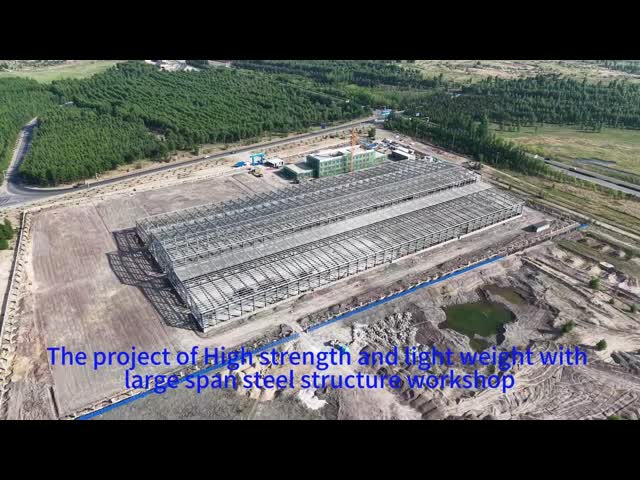 Heavy Duty Workshop Steel Structure Modern Industrial Workshop Shed Hurricane Resistant