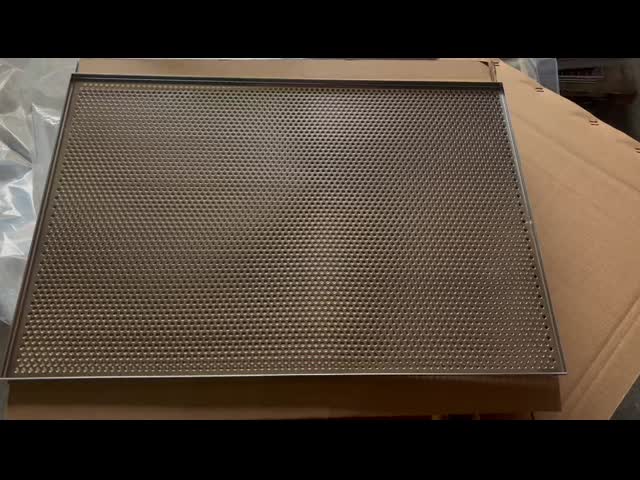 Customized Metal Dehydrator Perforated Baking Tray Durable Stainless Steel For Baking Food