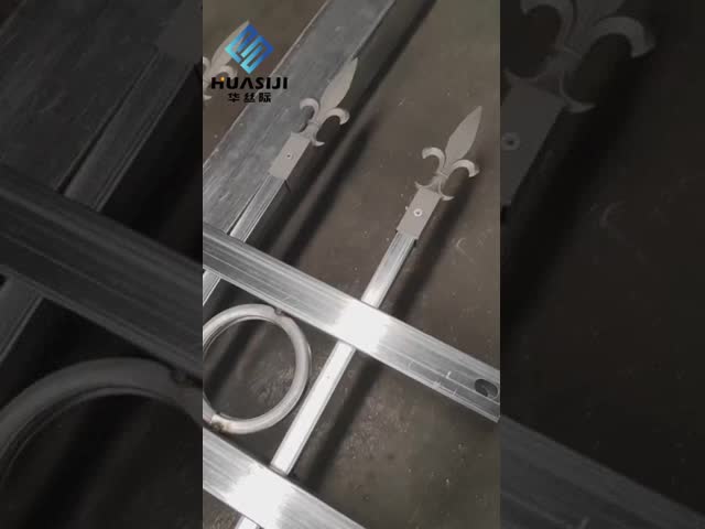 Point Welding Or Full Welding Aluminium Picket Fence Panels Wrought Iron Garden Fence