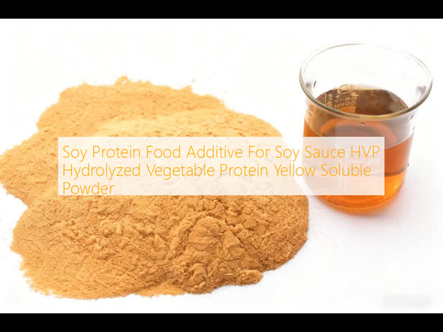 Soy Protein Food Additive For Soy Sauce HVP Hydrolyzed Vegetable Protein Yellow Soluble Powder