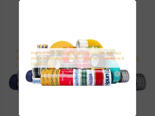 Premium BOPP Packaging Tape Assortment High Tack Waterproof Customizable Print Ideal for E Commerce & Logistics