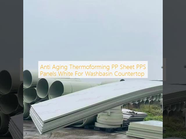 Anti Aging Thermoforming PP Sheet PPS Panels White For Washbasin Countertop