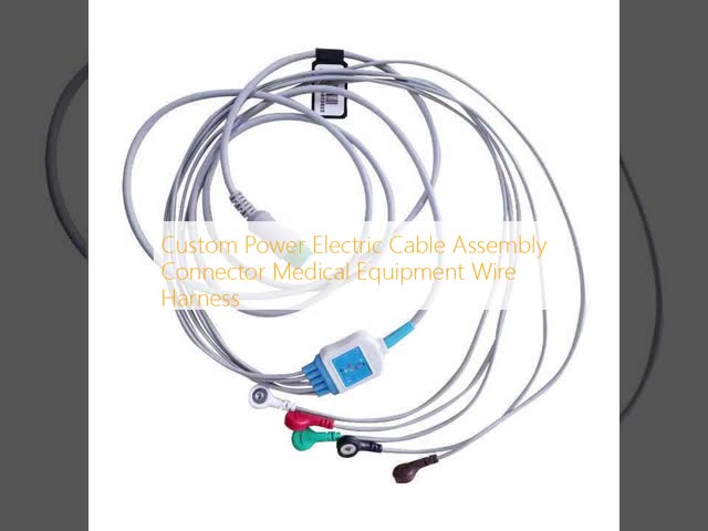 3000V Tinned Copper ECG Cable with Customizable Insulation for Medical Equipment Wire Harness