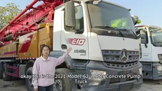 China Refurbished Zoomlion HBT90.21.220SU Double Motor Concrete Trailer Pump – 90m³/H Output | 200m Vertical Reach | Electric Power supplier