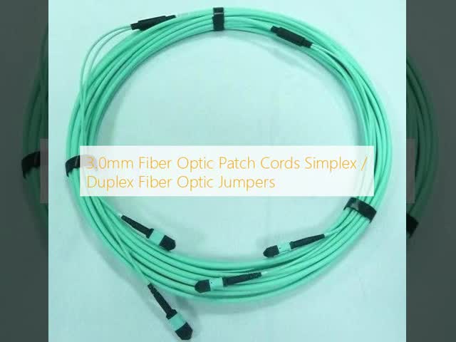 3.0mm Fiber Optic Patch Cords Simplex / Duplex Fiber Optic Jumpers