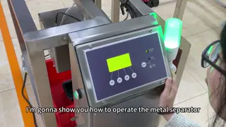 Magnetic And Non Magnetic Materials Detect Range Industrial Metal Separator Machine Largest Capacity for Metal Removal