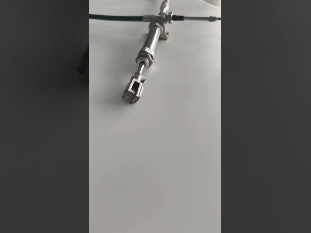 Heavy-Duty Push-Pull Stainless Steel Control Cable Assembly With Cylinder