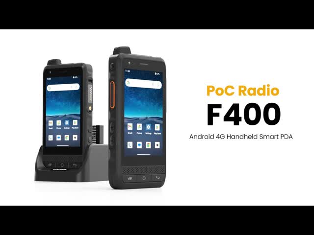 F400 Walkie Talkie 4G Rugged PDA Android15 4'' 4+64GB 2.5W Big Speaker 4350mAh PoC SOS NFC