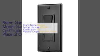 Aluminum Plate Wall Mount Dimmer Switch ETL Certified Energy Saving