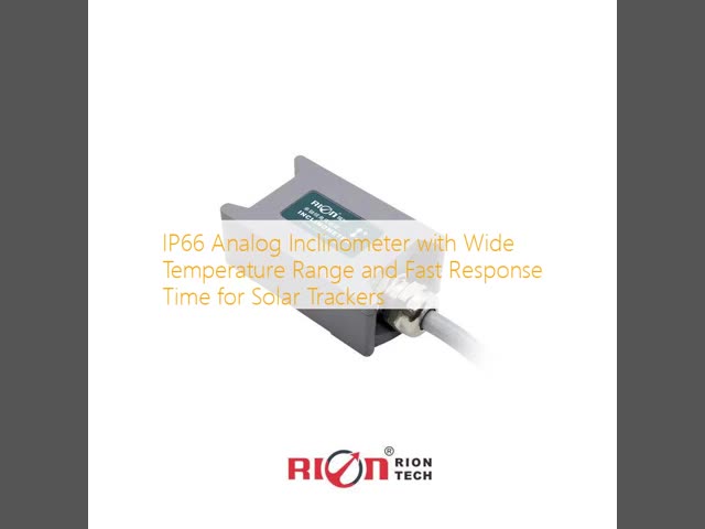 IP66 Analog Inclinometer with Wide Temperature Range and Fast Response Time for Solar Trackers