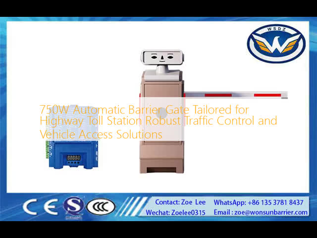 750W Automatic Barrier Gate Tailored for Highway Toll Station Robust Traffic Control and Vehicle Access Solutions