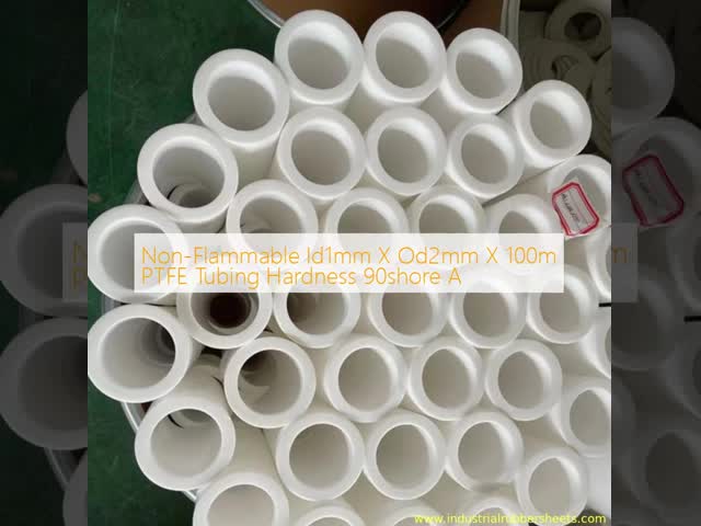 Non-Flammable Id1mm X Od2mm X 100m PTFE Tubing Hardness 90shore A