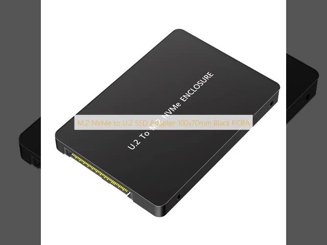 M.2 NVMe to U.2 SSD Adapter 100x70mm Black PCBA