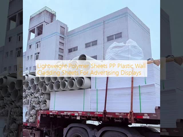 Lightweight Polymer Sheets PP Plastic Wall Cladding Sheets For Advertising Displays