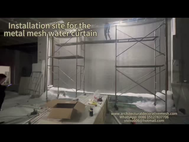 Spiral Metal Mesh Curtains With Diamond Holes For Space Division