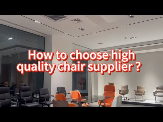 PU Leather Office Chair Black Leather Conference Chair Without Wheels